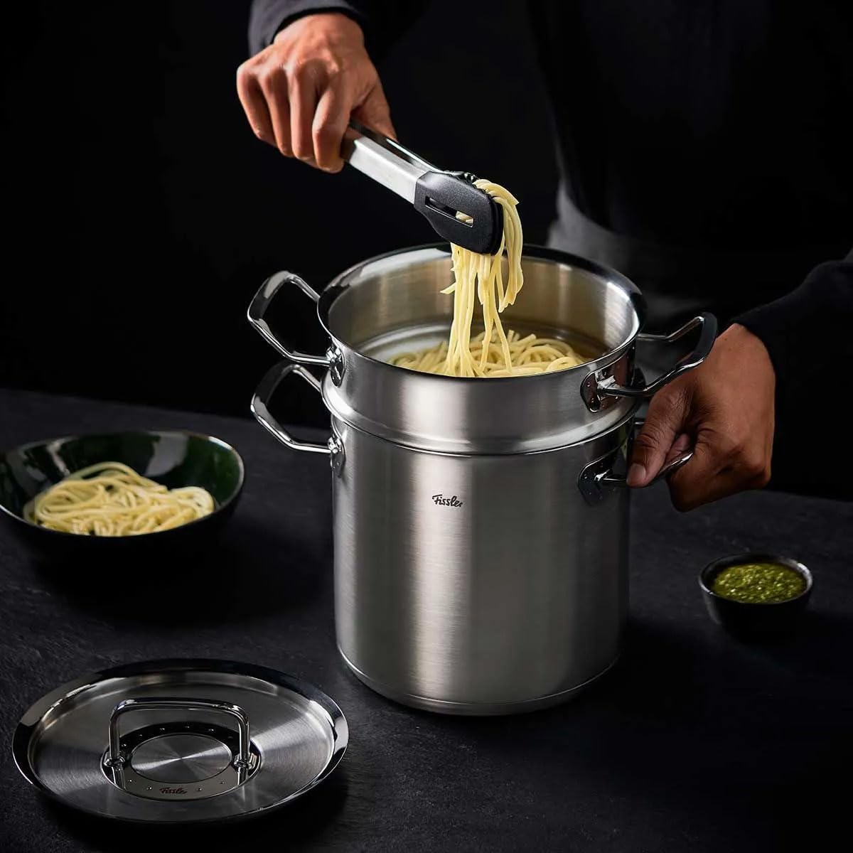 Fissler Original-Profi Collection 6.3 Quart Stainless Steel Multi-Pot with Steamer Insert & Metal Lid - Perfect for Cooking, Steaming & Meal Prep in Modern Kitchens