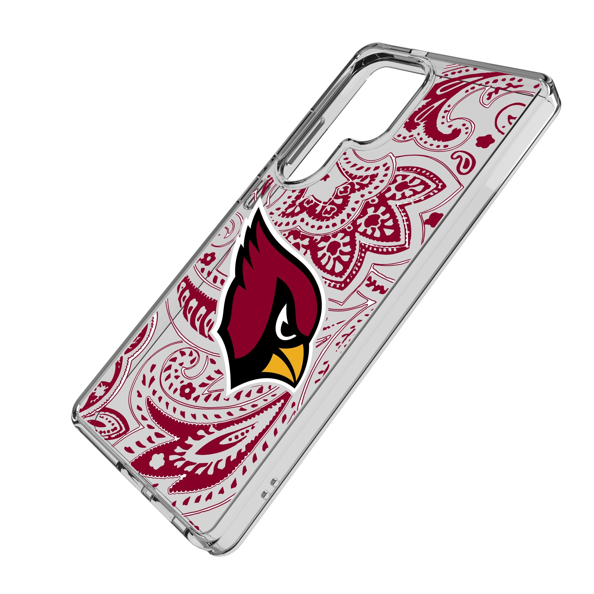 Arizona Cardinals Paisley Clear Phone Case for Samsung Galaxy S21/S20/Note 20 - Slim Protective Cover with Team Logo - Perfect for Game Day & Everyday Use