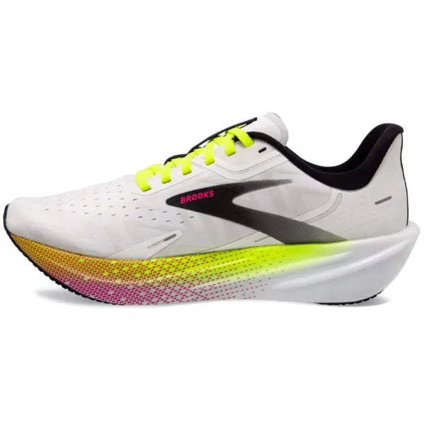 Brooks Men's Hyperion Max Running Shoes - Lightweight & Cushioned for Marathon Training - White/Black/Nightlife - Perfect for Road Running & Long-Distance Jogging