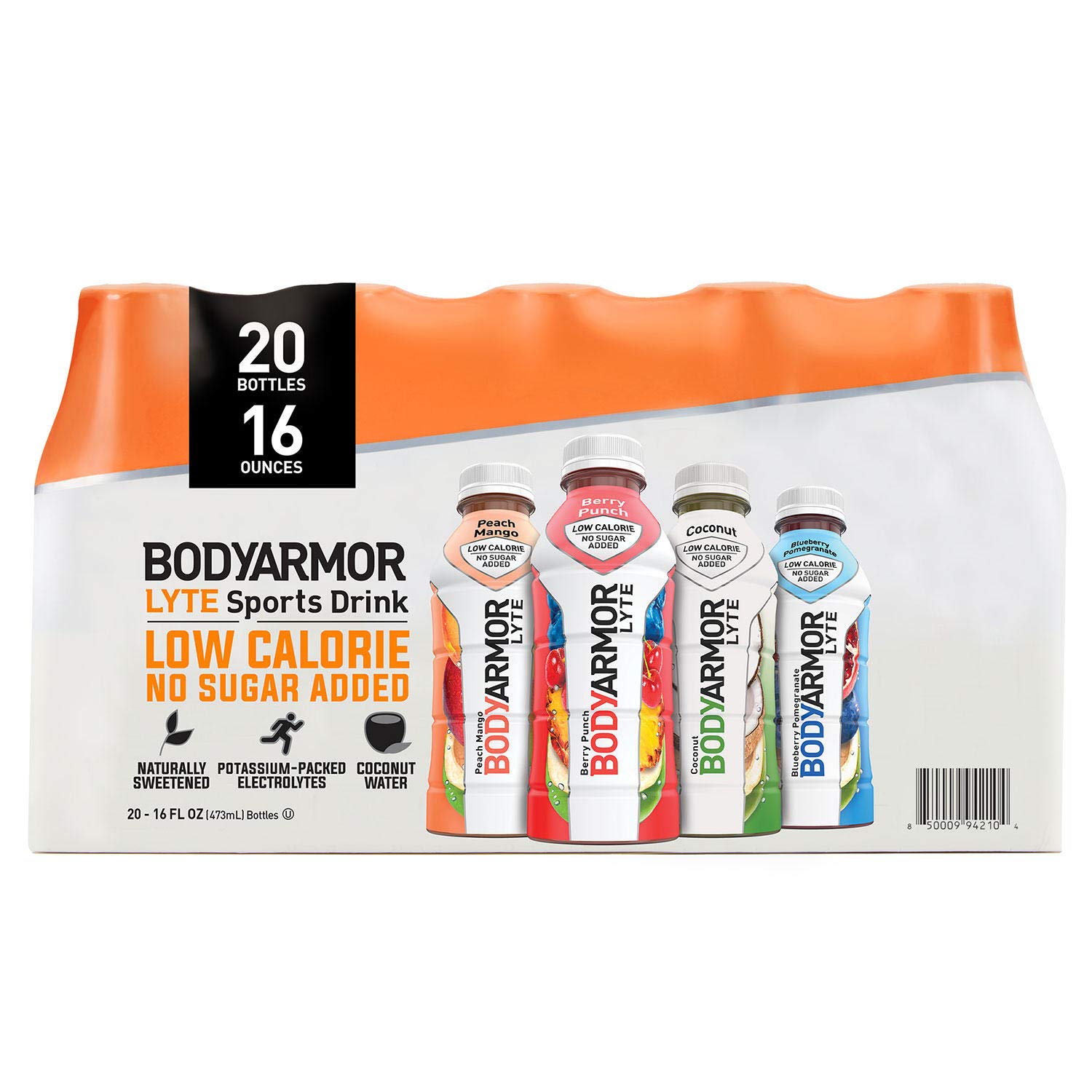 BODYARMOR Lyte Sports Drink Variety Pack - 20 Bottles (16 oz Each, 4 Flavors) | Hydration for Athletes, Gym, Workouts & Outdoor Activities
