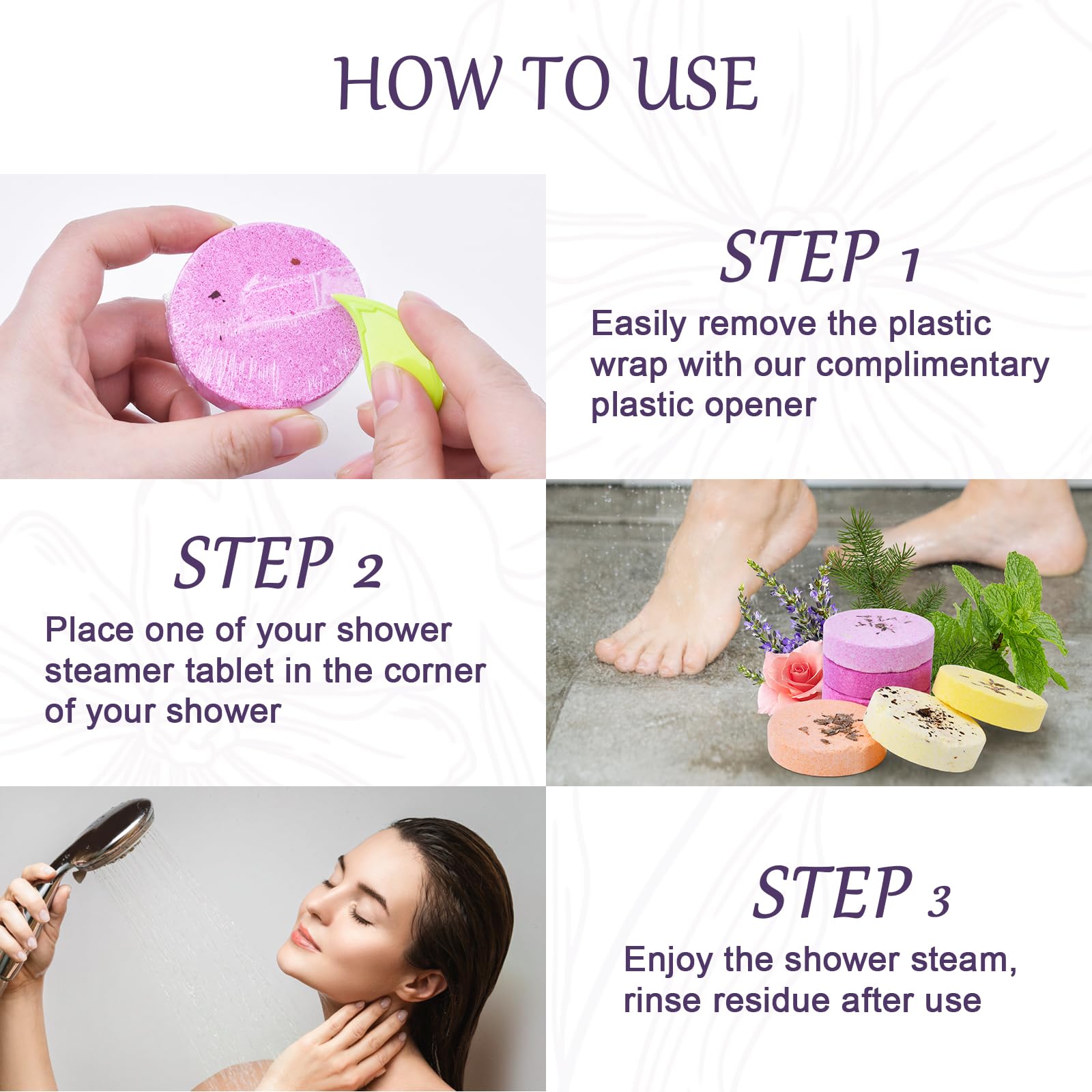 Funny Aromatherapy Shower Steamers for Women - 6 Pack Essential Oil Shower Tablets, Unique Birthday Gift for Wife, Girlfriend, Mother - Perfect for Relaxation, Thanksgiving, Christmas & Mother's Day Gifts