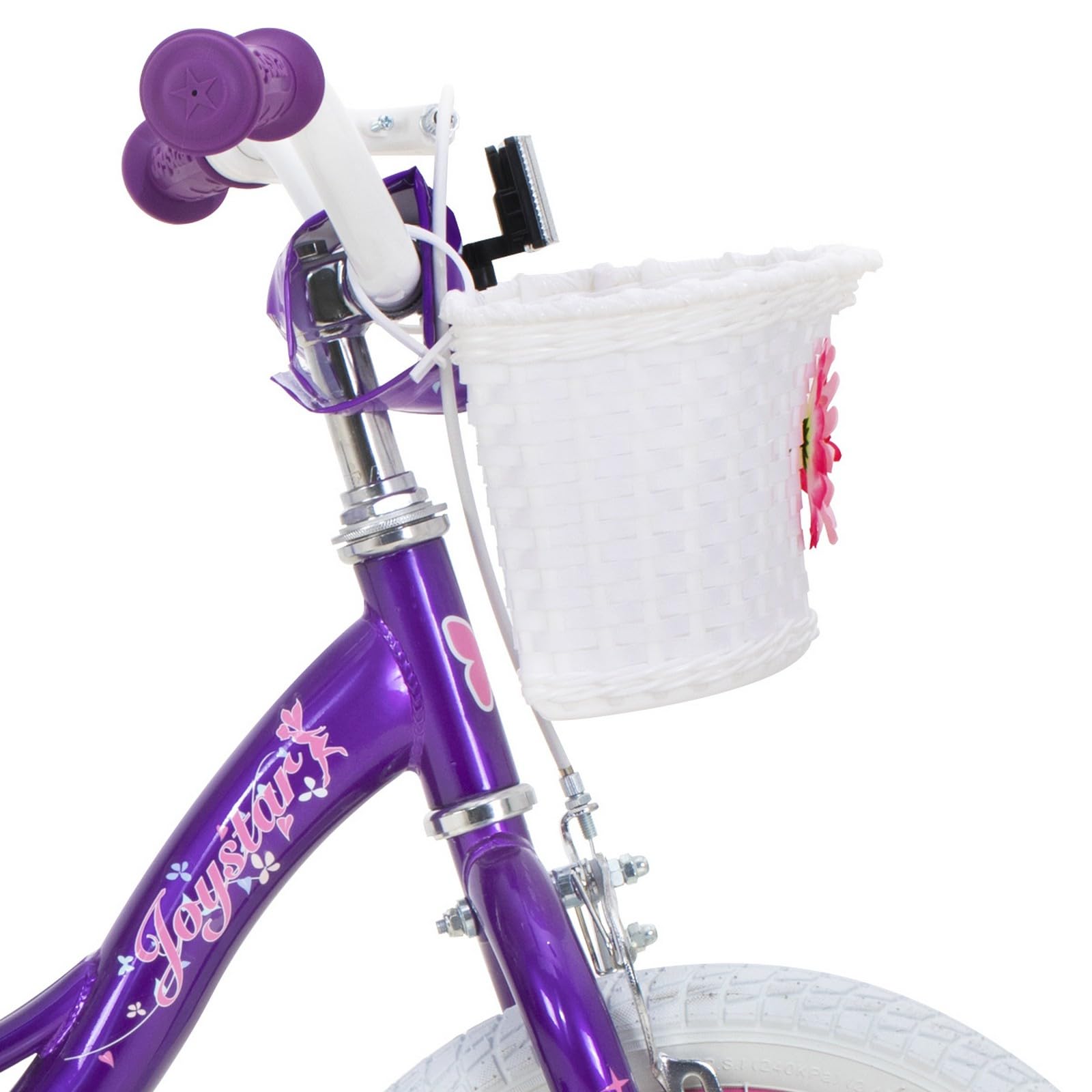 JOYSTAR 12 14 16 18 Inch Fairy Girls Bike for Toddlers & Kids Ages 2-8 Years | Kids Bicycle with Training Wheels, Handbrake & Basket | Perfect for Outdoor Play, Park Rides & Neighborhood Cycling