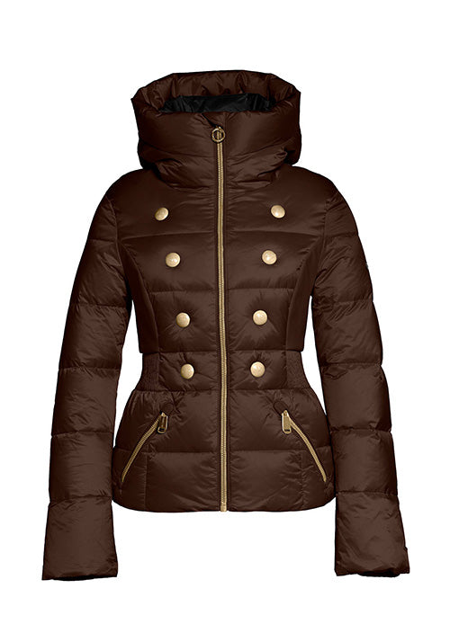 Premium GOLDBERGH BOUTON Ski Jacket for Men & Women - Waterproof Winter Coat, Thermal Insulated Snow Jacket, Dark Brown - Ideal for Skiing, Snowboarding & Cold Weather Adventures