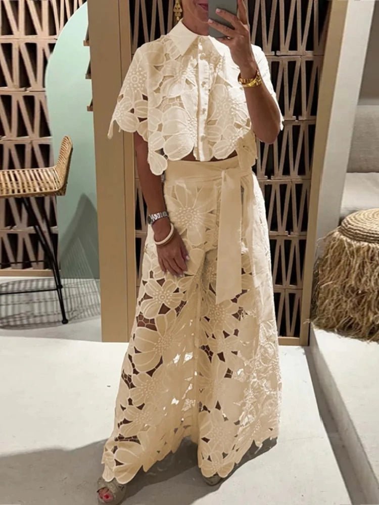 Elegant Women's 2-Piece Summer Outfit Set - Cardigan & Top Combo for Casual Wear, Office, and Date Nights