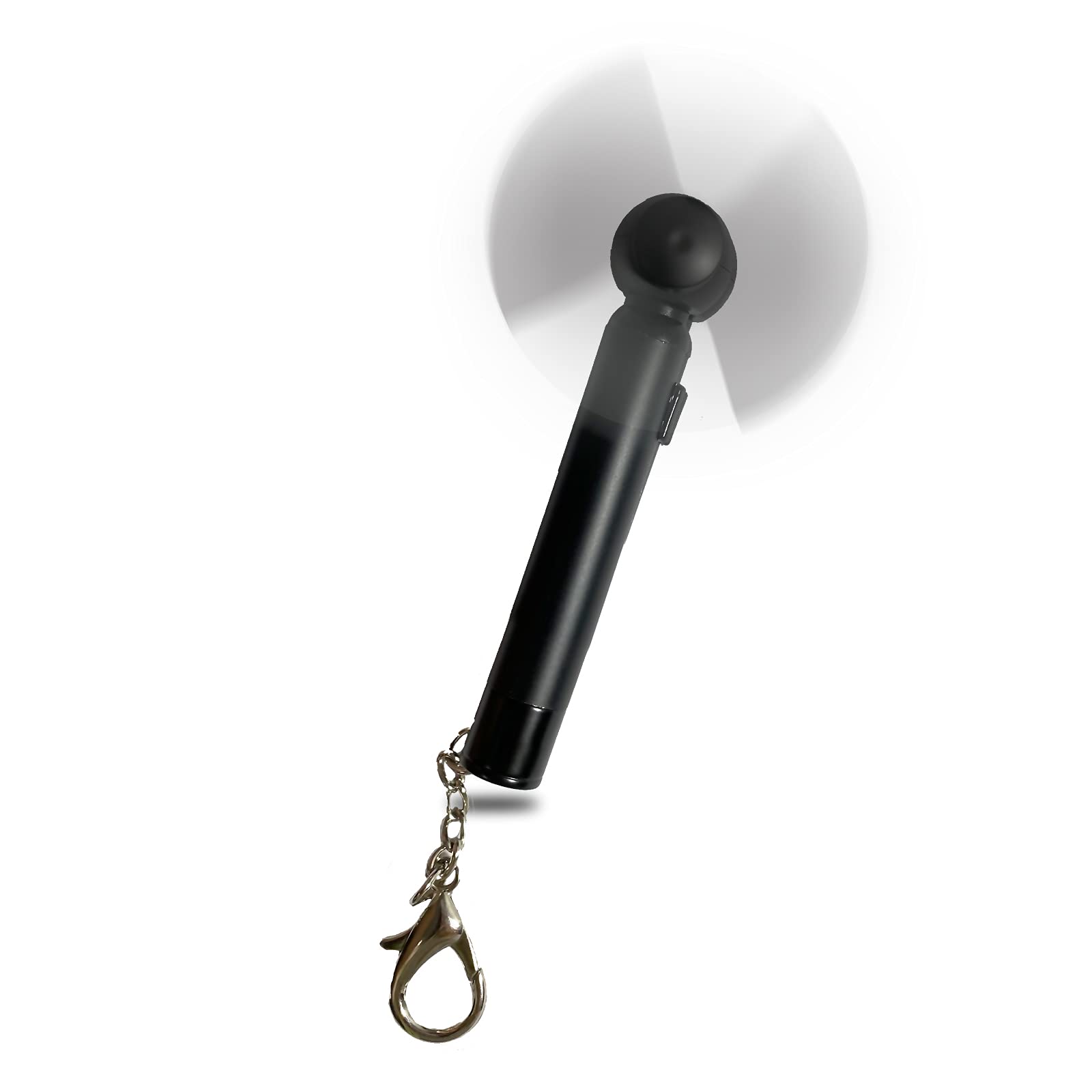GS Mini Portable Fan - AAA Battery Operated, Handheld Cooling Fan for Women & Men - Perfect for Reading, Home, Office, Outdoor, Travel & Camping - Includes Keyring for Convenience