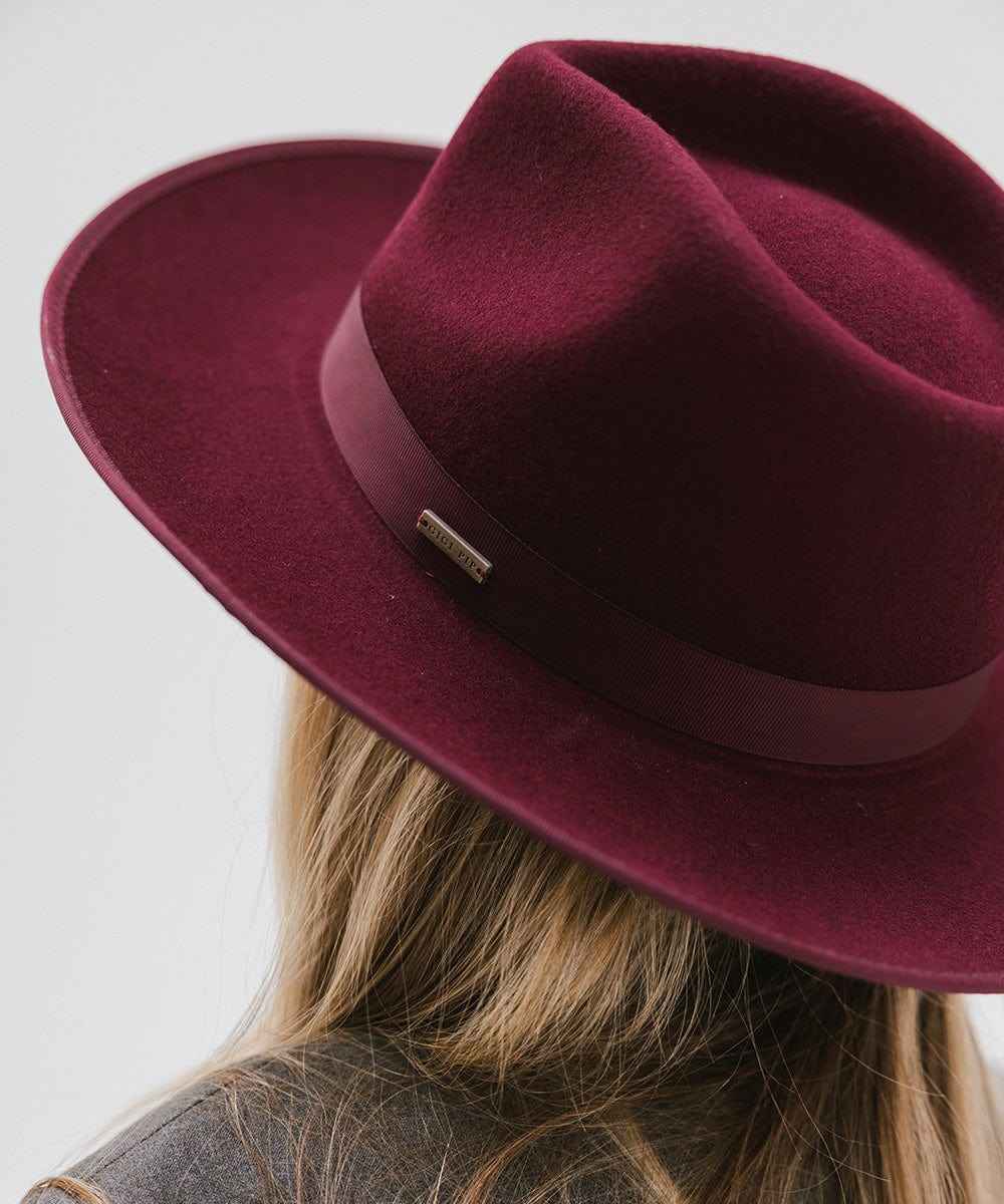 Monroe Rancher Fedora Hat for Men & Women - Western Style Cowboy Hat with Wide Brim - Perfect for Outdoor, Rodeo, and Country Music Events