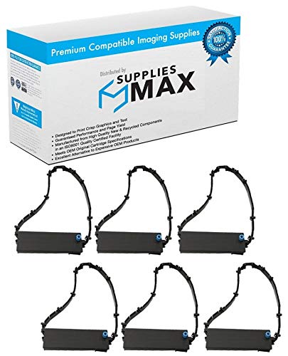 Compatible Replacement Ribbon T426S Black Printer Ribbons (6 Pack) - Replacement for IBM 1040440 - Ideal for Office, Retail, and Warehouse Printing Needs