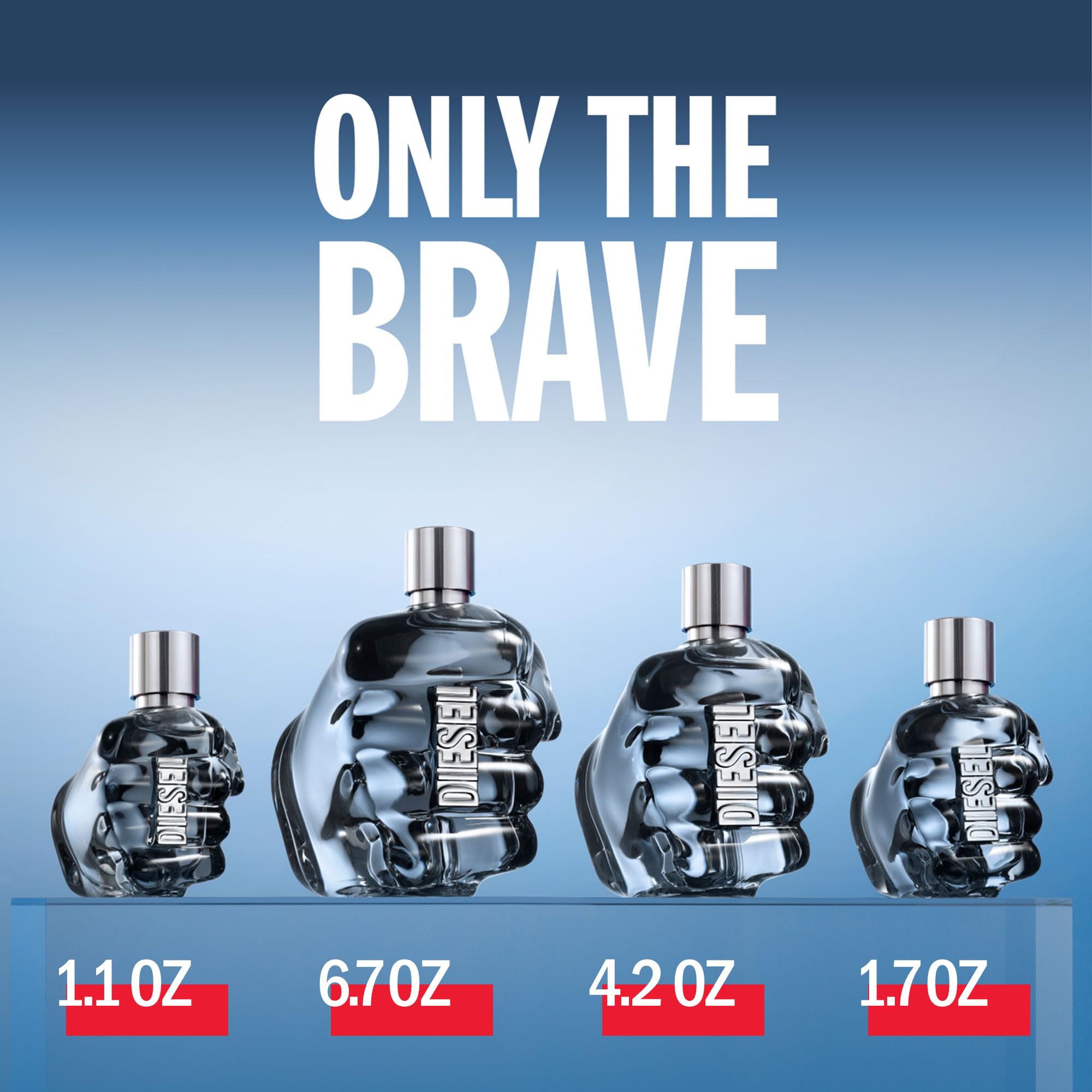 DIESEL Only The Brave Men's Eau de Toilette Gift Set - Fougere Fragrance with Lemon, Rosemary & Ambery Wood Notes | Perfect for Date Night, Gifts & Special Occasions