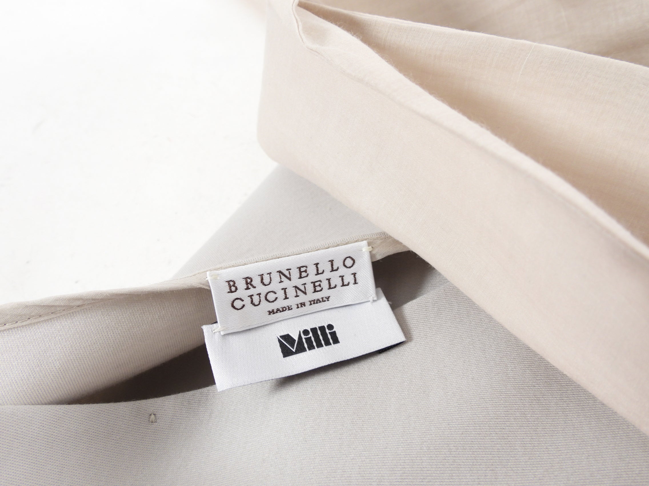 Brunello Cucinelli Women's Light Sand Taupe V-Neck Wrap Tank Top Size L (8/10) - Perfect for Summer Outfits, Beach Vacations & Casual Chic Style