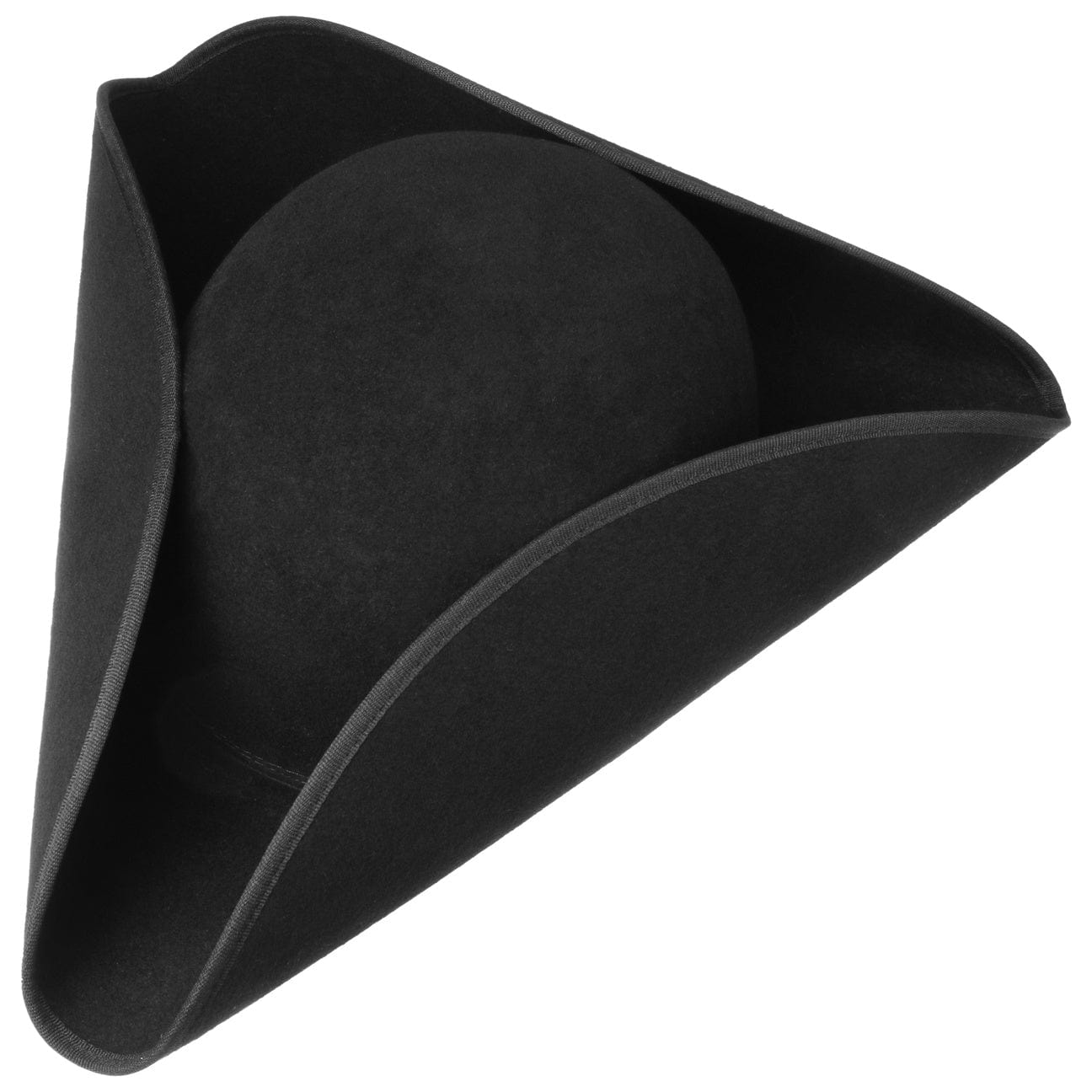 Lierys Classic 3-Cornered Hat - Authentic Colonial Style Pirate Hat for Costumes, Reenactments & Historical Events | Perfect for Halloween, Theater & Cosplay