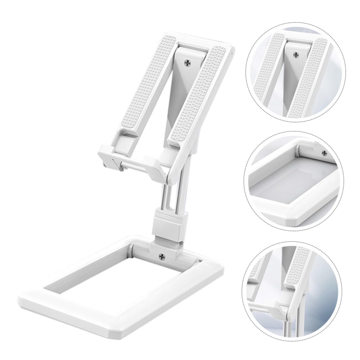 Universal Adjustable Phone Stand - Portable Desk Cell Phone Holder for iPhone, Samsung & Smartphones - Perfect for Home, Office & Video Calls
