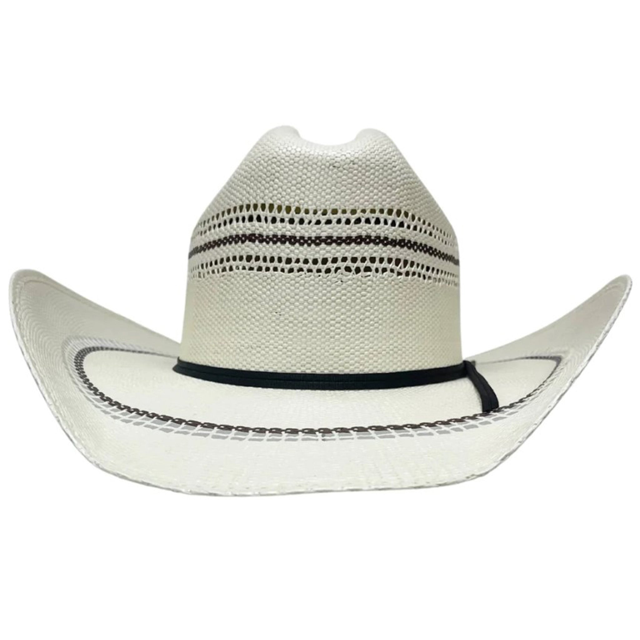 American Hat Co. Bicolor Ponderosa Straw Hat for Women & Men - Western Style Sun Hat for Outdoor, Beach, and Summer Activities