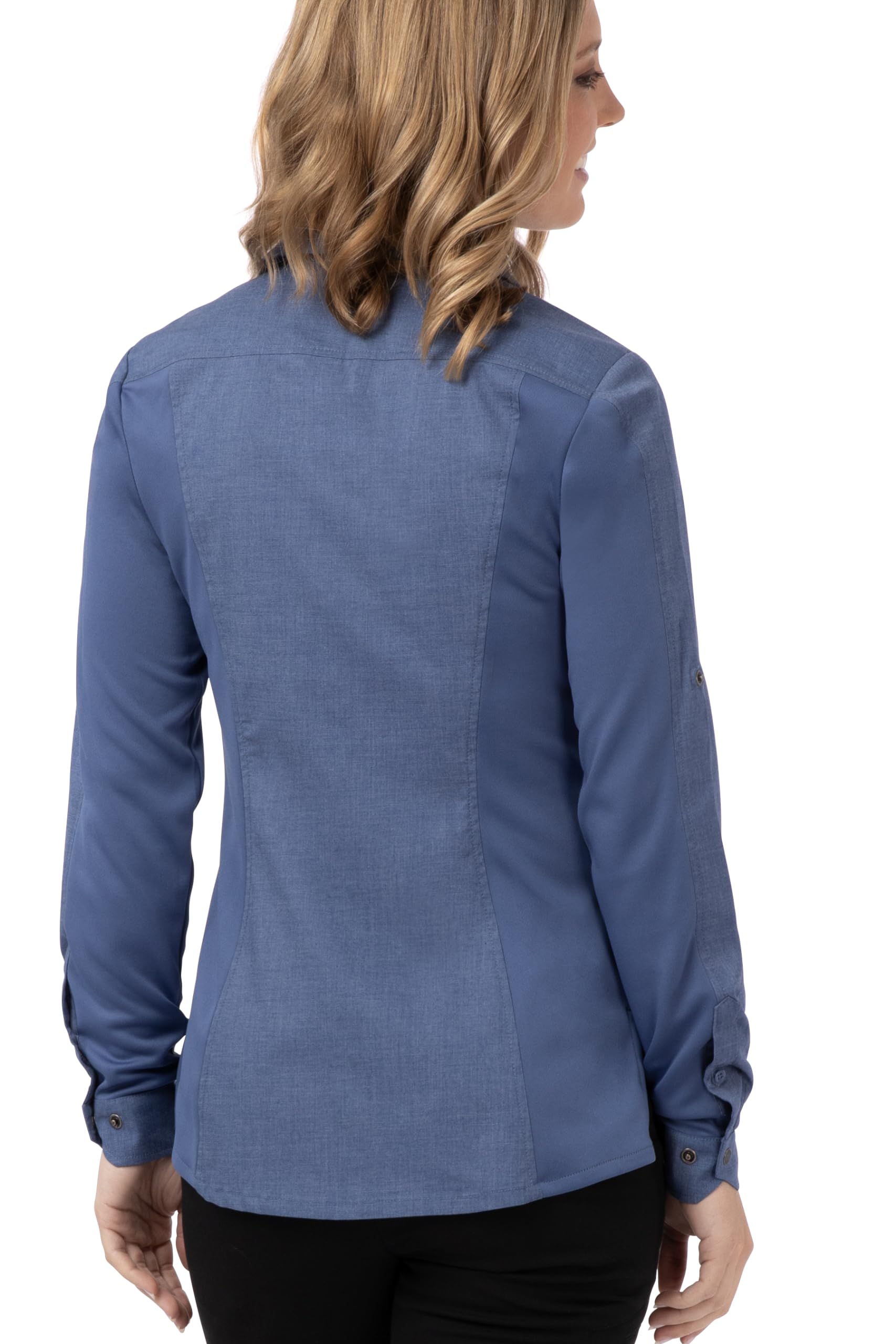 Chef Works Women's Seville Mesh Panel Chef Shirt - Comfortable & Breathable for Professional Kitchens, Cooking Classes & Food Service