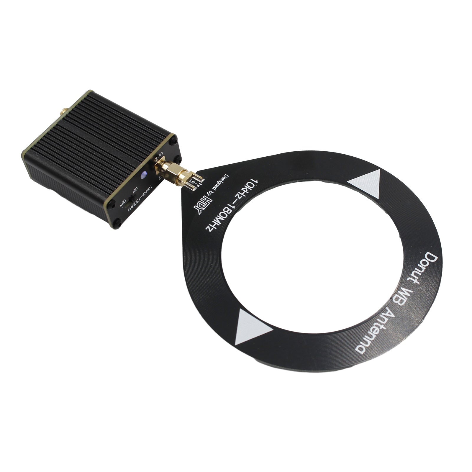 10Khz - 180Mhz Upgraded Donut Broadband Antenna with Low Impedance Converter - High Performance Signal Booster for Ham Radio, CB Radio & Marine Communication
