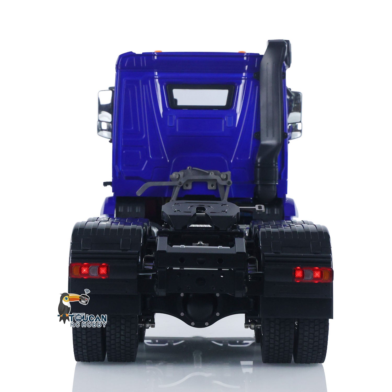 1/14 Scale 6X6 RC Tractor Truck - 2-Speed Radio Controlled Lorry with Battery (RTR) | No Lock Differential Axles | Compatible with TAMIYA Semi Trailer | Fast Free Shipping | Perfect for Off-Road Adventures & Construction Site Play
