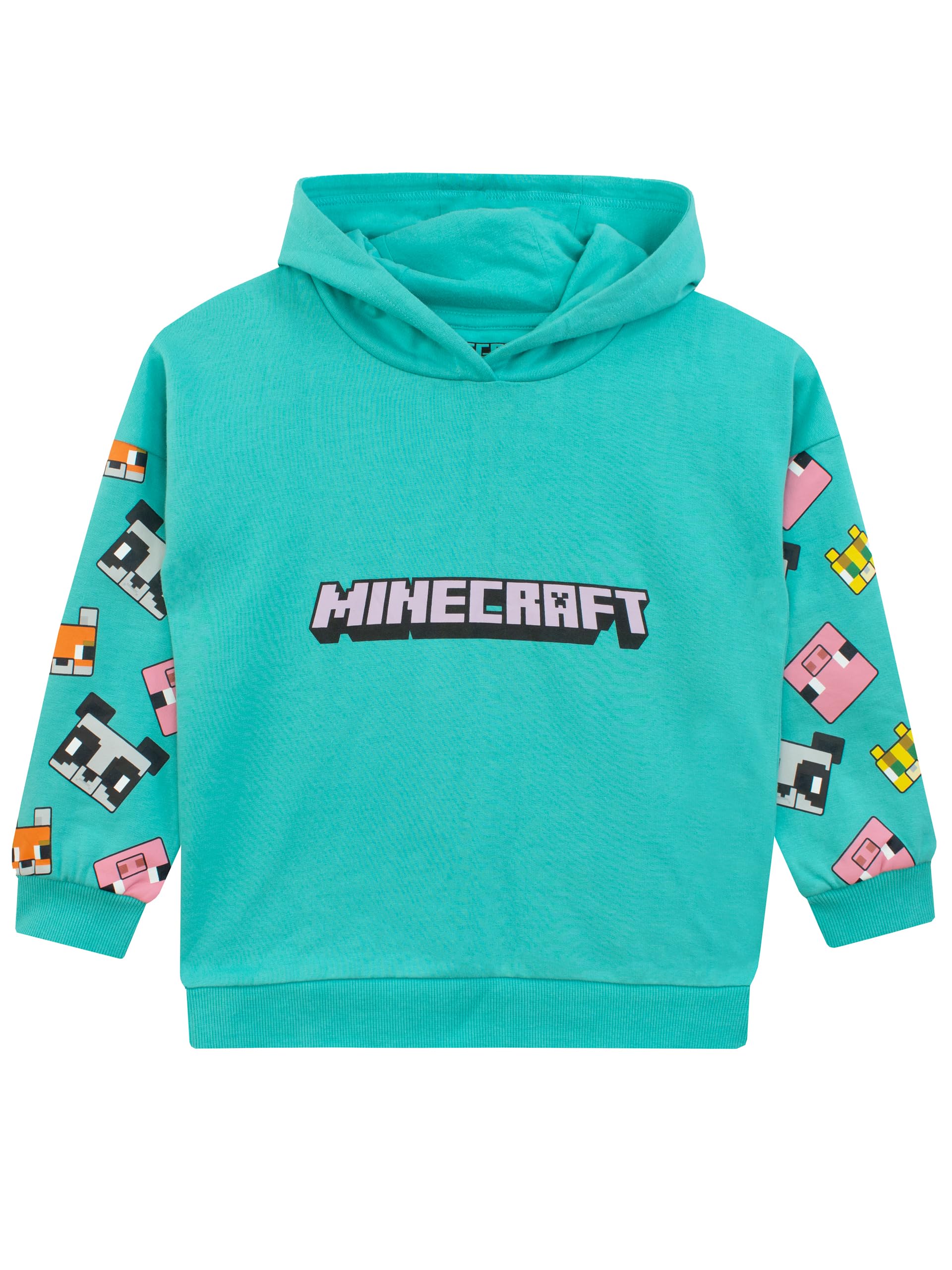 Minecraft Hoodie for Girls - Cute Gaming Sweatshirt for Kids Ages 5-13 | Soft Cotton Pullover with Minecraft Print | Perfect for School, Gaming Parties & Outdoor Adventures