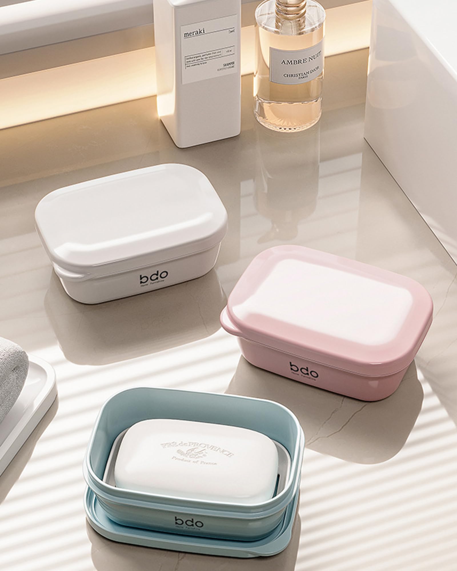 Leakproof Travel Soap Case with Lid - Portable Bar Soap Holder for Bathroom, Shower, Gym & Travel | Waterproof Soap Container for Camping, Vacation, School & Outdoor Activities (Pink) - Perfect for Backpacking, Hiking & Daily Use