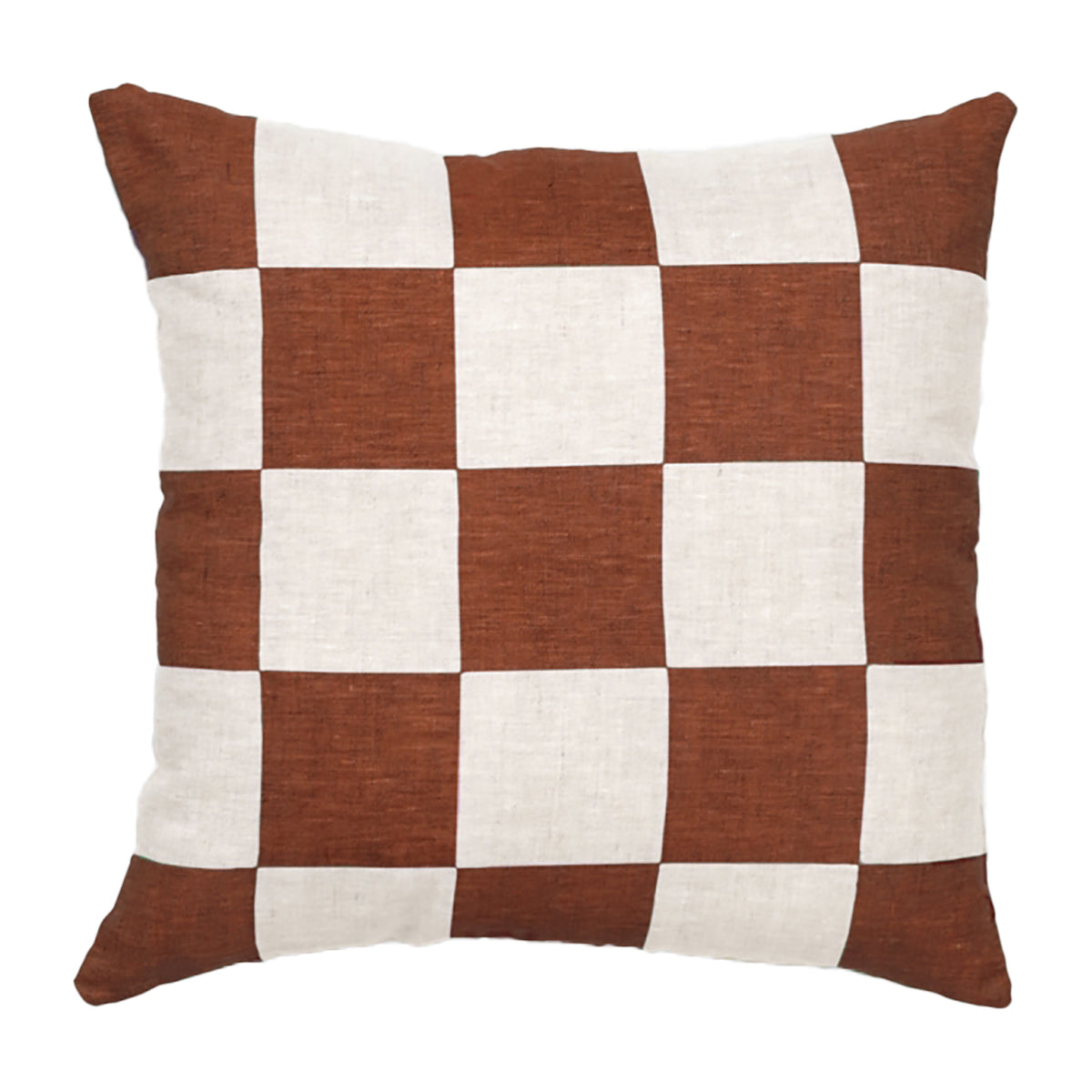 Large Square Checkered Cushion - Stylish Home Decor for Sofa, Bed & Living Room - Perfect for Cozy Comfort & Modern Interior Design