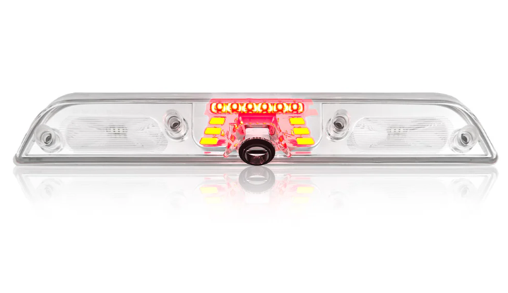 Ford F150 15-24 3rd Brake Light with Cargo Bed Camera Compatibility - High-Intensity CREE XML LEDs in Clear Lens - Perfect for Truck Upgrades & Nighttime Safety Driving