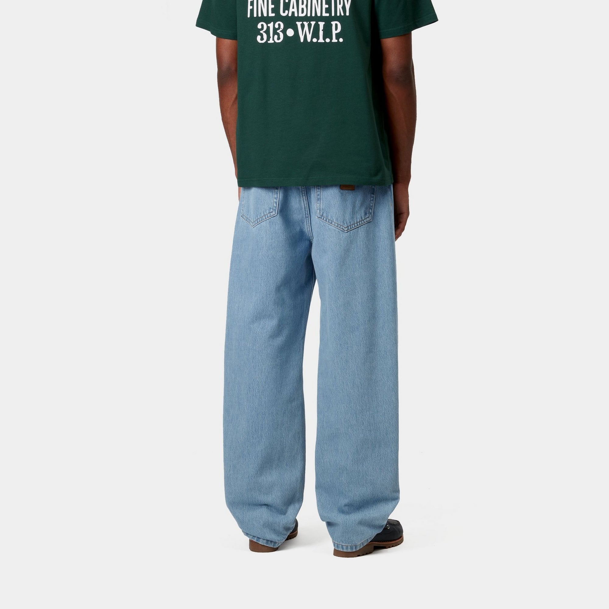 Men's Aaron Pant - Stone Bleached Blue Denim Jeans for Casual Wear & Everyday Comfort