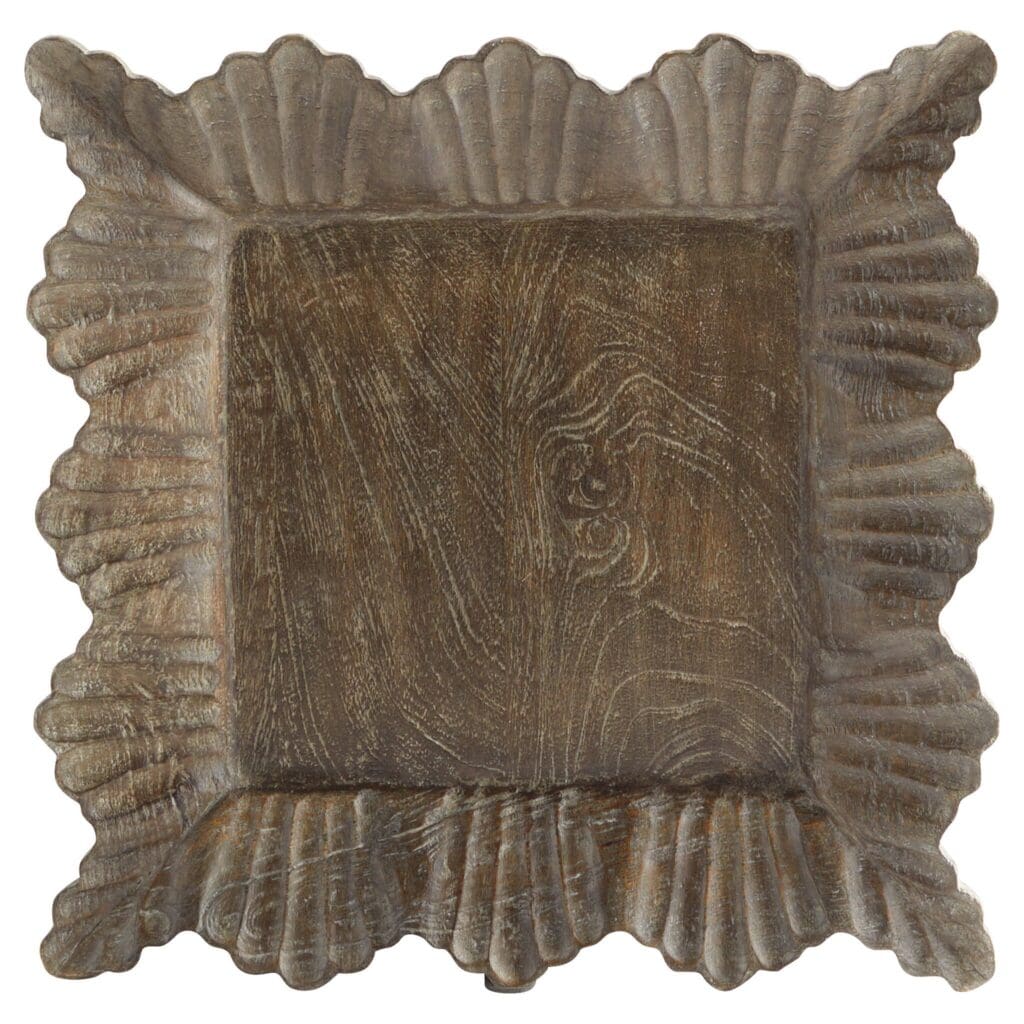 Cyan Design 11535 Lorenza Small Brown Tray - Elegant Serving Tray for Coffee, Tea, and Dessert Presentation | Perfect for Home Decor and Entertaining Guests