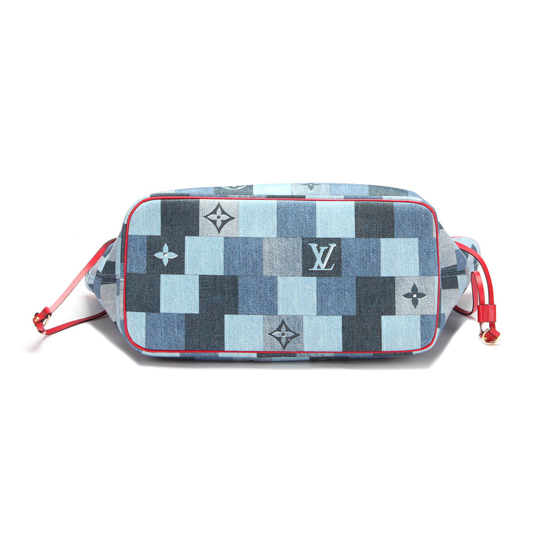 Louis Vuitton Monogram Denim Patchwork Neverfull MM Handbag M44981 - Stylish Designer Tote for Women, Perfect for Work, Travel & Everyday Use