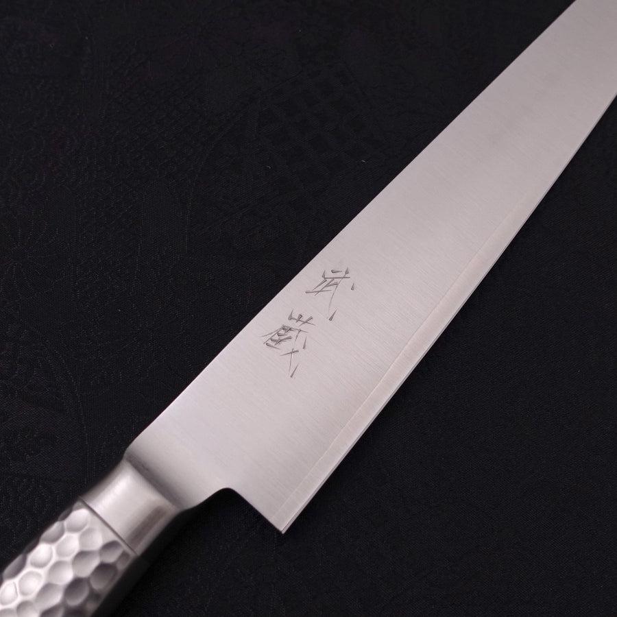 Premium VG-5 Stainless Steel Sujihiki Japanese Slicing Knife 210mm with Polished Western Handle - Perfect for Sushi, Meat, and Delicate Food Preparation