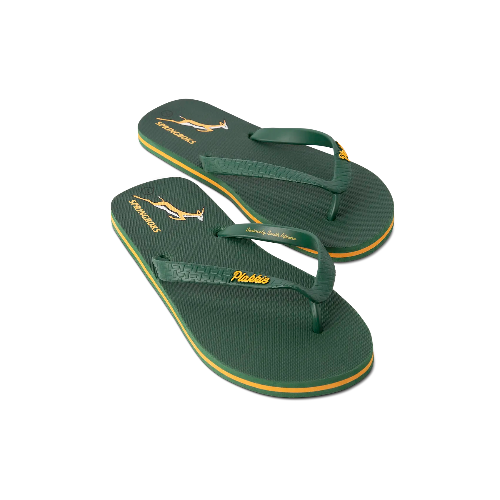 Plakkie Springbok Shoes - Green & Yellow Comfortable Sneakers for Men & Women | Perfect for Running, Walking & Casual Wear