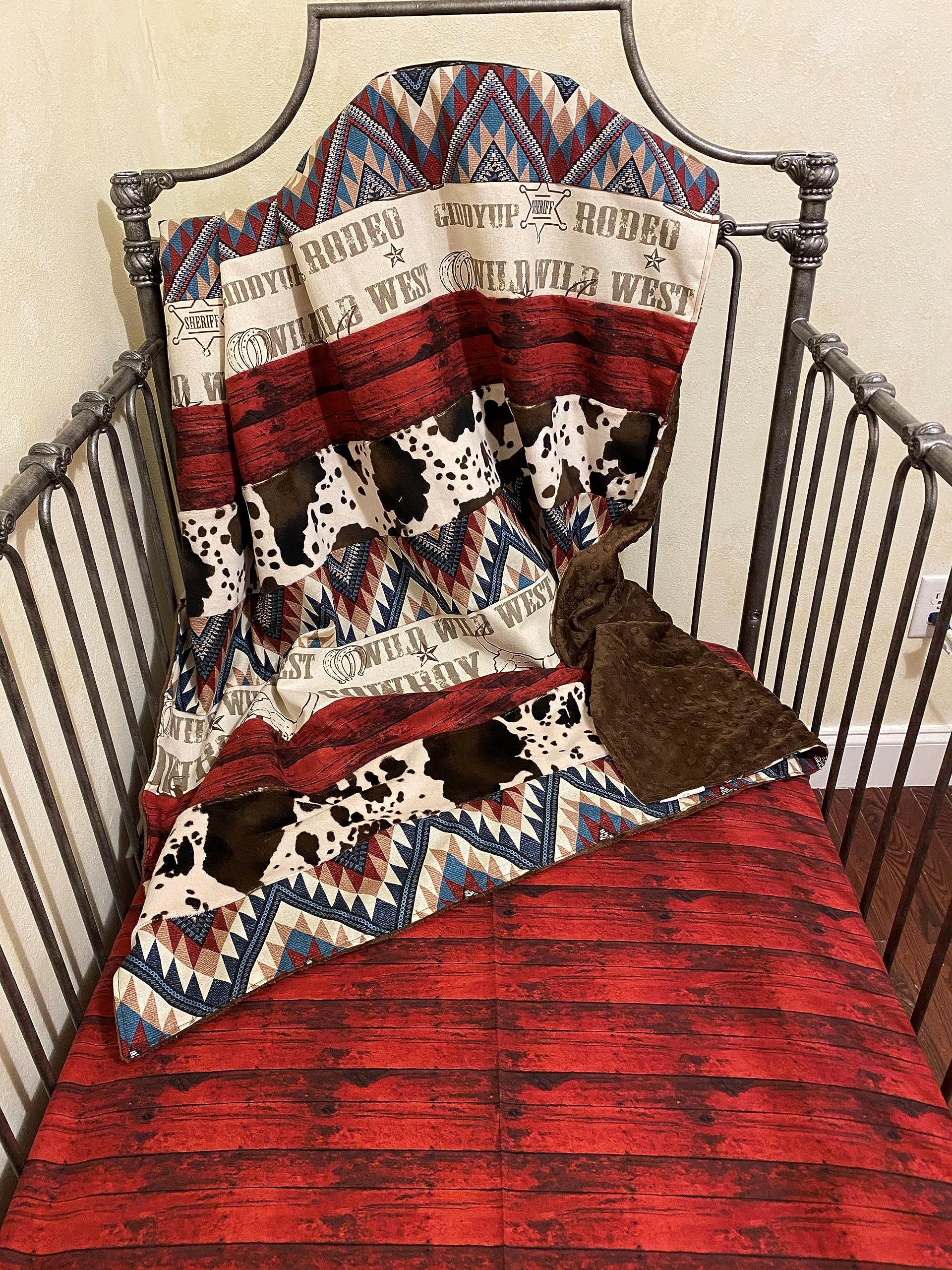 Cowboy Crib Bedding Set for Baby Boys - Western Nursery Theme with Rodeo Design | Perfect for Cowboy-Themed Nurseries and Wild West Baby Showers