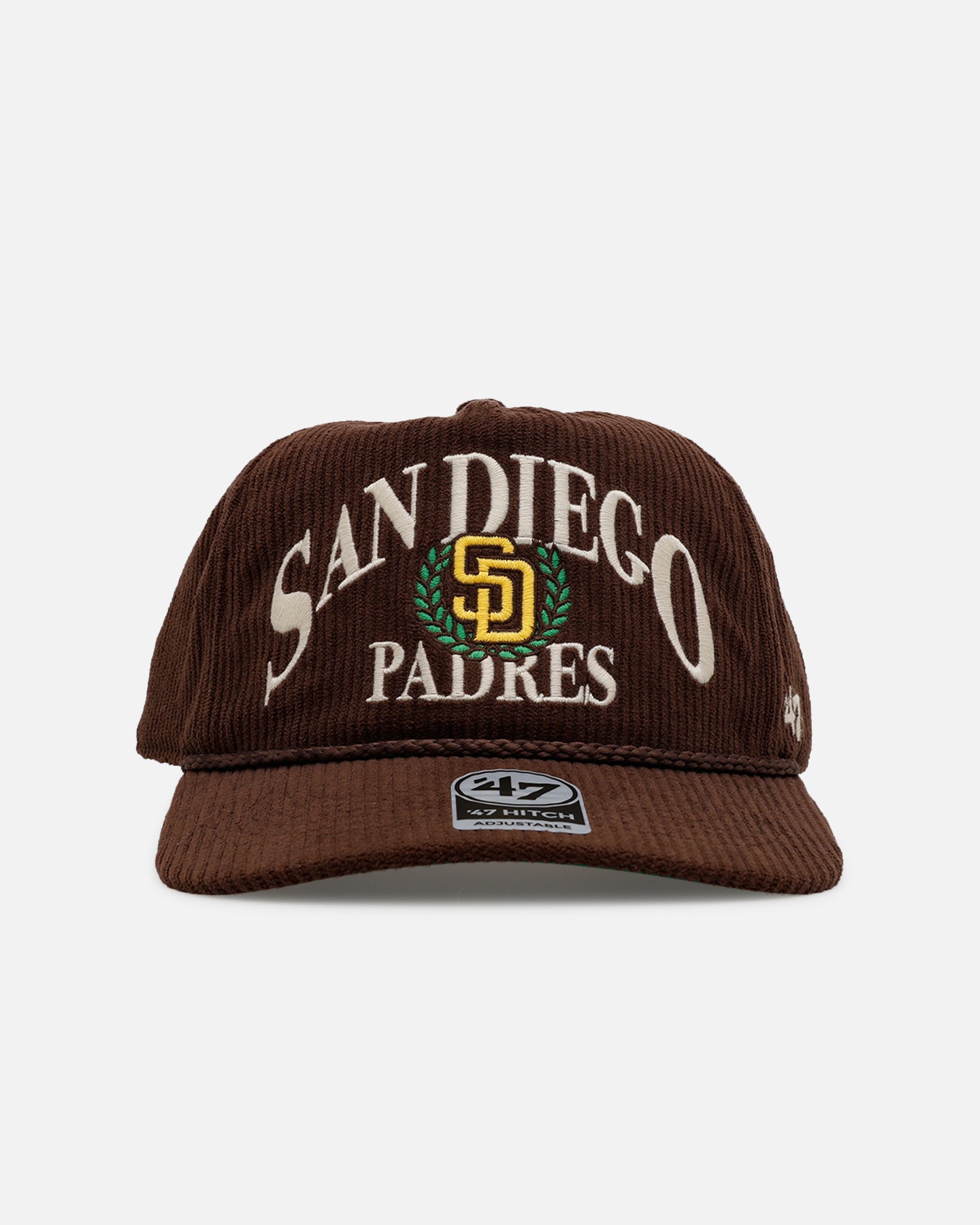 47 Brand San Diego Padres 'Pitchout' 47 Hitch Corduroy Snapback Hat - Brown MLB Baseball Cap for Men & Women - Perfect for Games, Casual Wear & Sports Fans