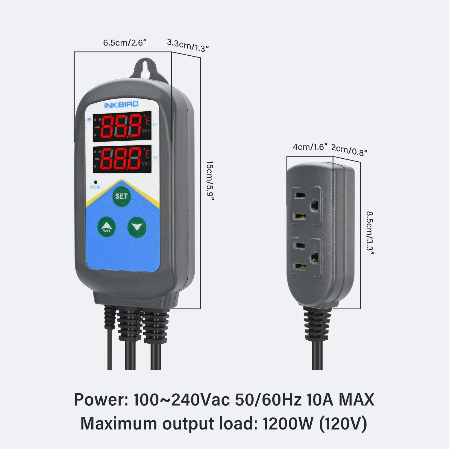 WiFi Temperature Controller ITC-306T - Smart Thermostat for Home, Greenhouse & Aquarium | Remote Monitoring & Control via App