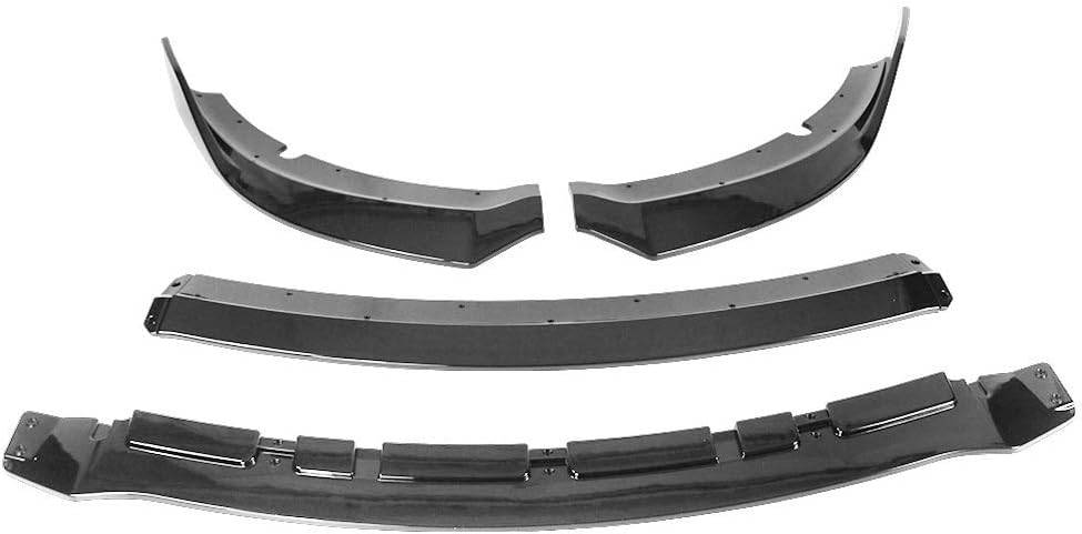 2015-2023 Dodge Charger SRT V3 GT Style Front Bumper Lip - ABS 4PCS/Set Glossy Black Splitter for Enhanced Aerodynamics & Aggressive Look - Perfect for Street Racing & Car Shows