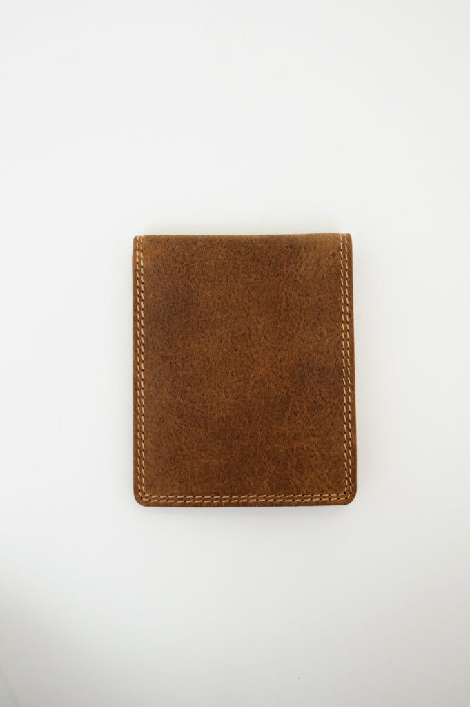 Premium Buffalo Leather Bill Fold Wallet by Adrian Klis 212 - Slim RFID Blocking Bifold Wallet for Men, Perfect for Everyday Carry & Business Use