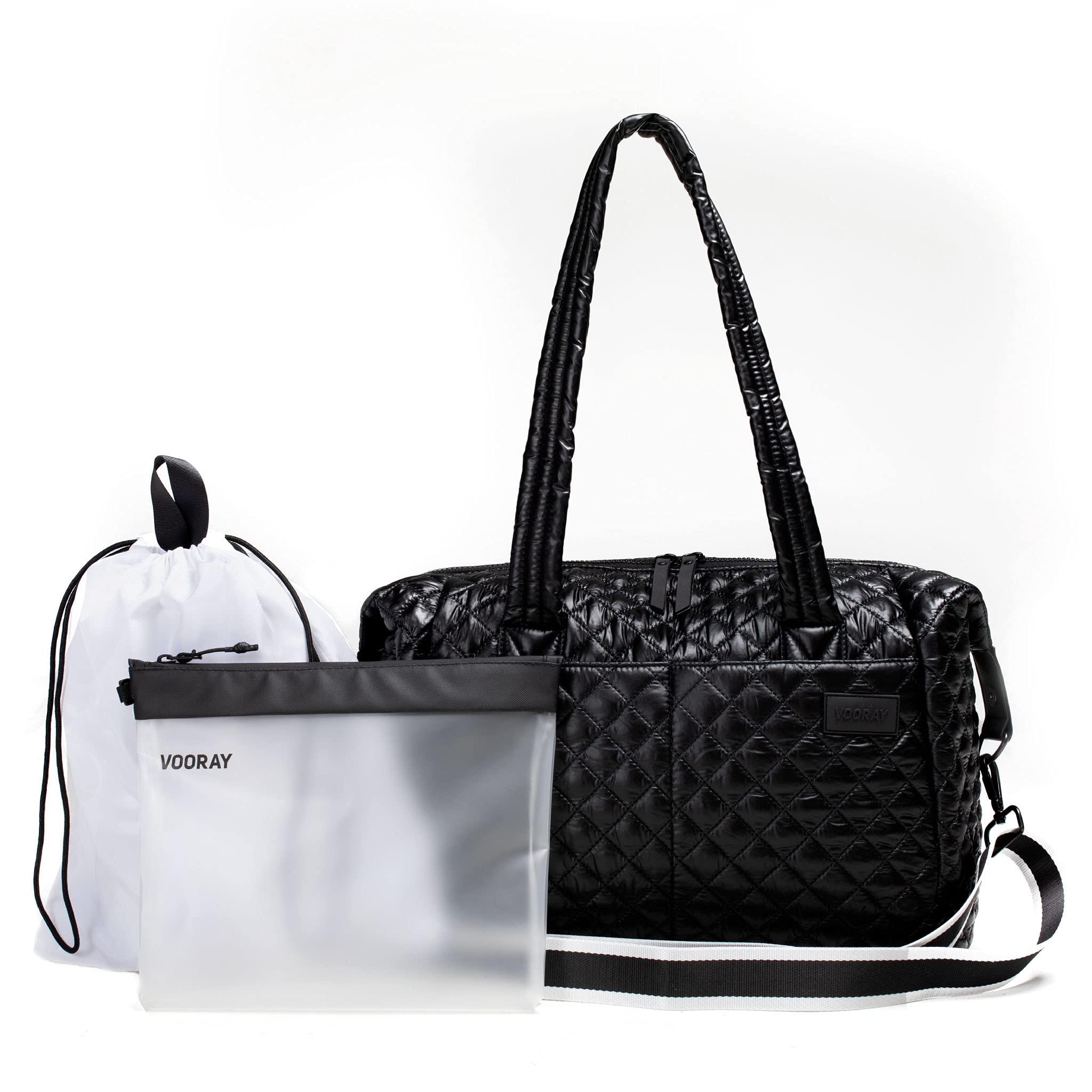 Vooray Alana Duffel Bag - Lightweight Travel & Gym Bag for Women & Men with Laptop Sleeve | Perfect for Weekender Trips, Sports, Hospital Visits & Everyday Use | Compact Carry-On for Overnight Stays & Work Commutes