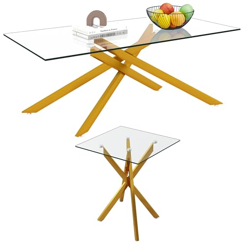 2 Piece Set(rectangle) - Gold