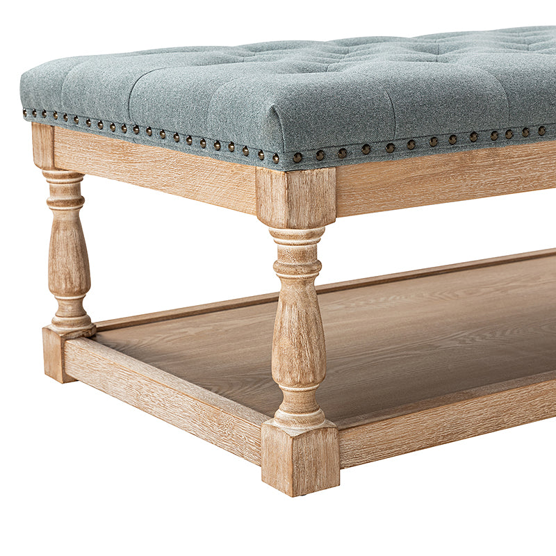 Isaak Upholstered Storage Ottoman Bench with Lift Top - Extra Seating & Hidden Storage for Living Room, Bedroom, or Nursery - Perfect for Blankets, Toys & Home Organization