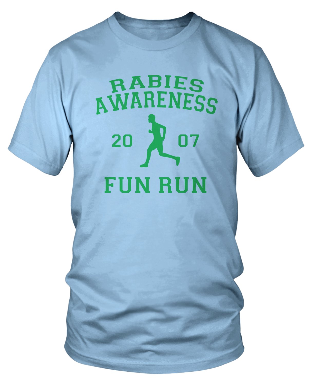 Amdesco Men's The Office Rabies Awareness Fun Run 2007 T-Shirt - Funny TV Show Merchandise for Fans - Perfect for Casual Wear, Cosplay, and Gifts
