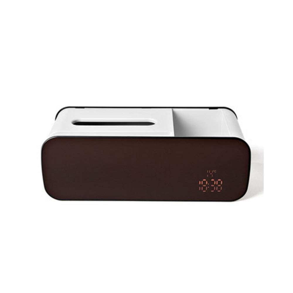 5-in-1 Smart Tissue Box with Remote Control - Multifunctional Storage Organizer for Living Room, Dining Table & Coffee Table - Creative Home Decor Drawer (Color: Black) | Perfect for Tissue Storage, Remote Organization & Modern Home Decor