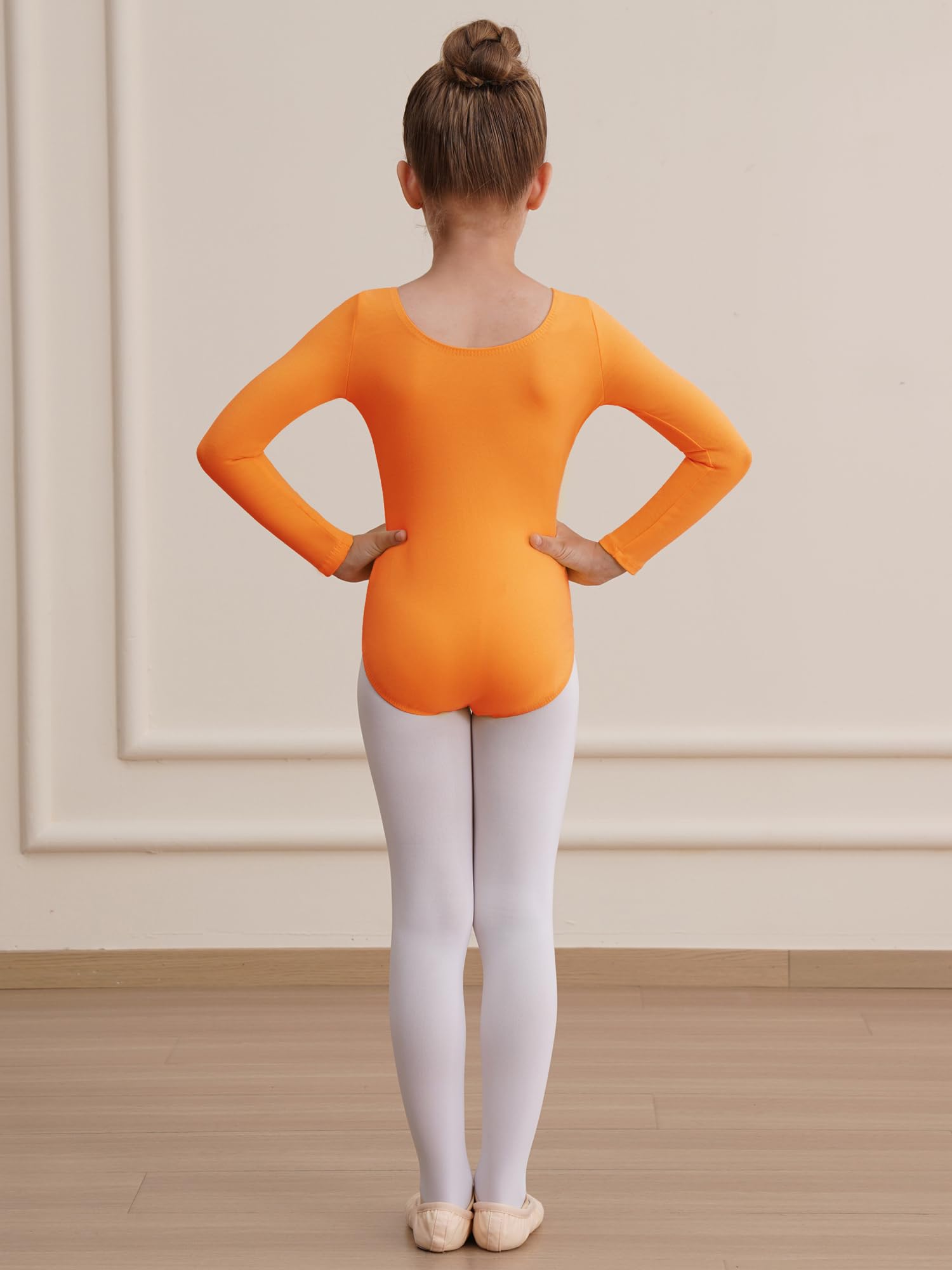 Girls Long Sleeve Black Gymnastics Leotard - Toddler Dance Ballet Bodysuit for Performance & Practice | Perfect for Ballet Class, Gymnastics Training & Dance Recitals