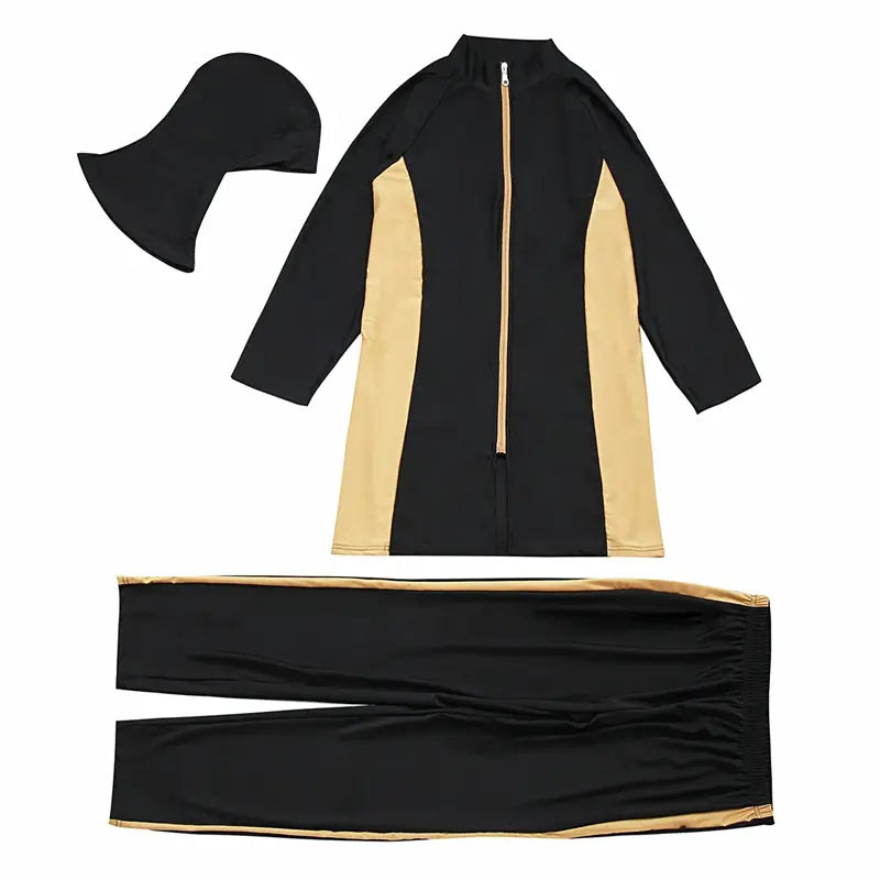 **Plus Size Halal Burqini Swimwear for Muslim Women - Modest Islamic Full-Coverage Swimsuits for Beach & Pool**