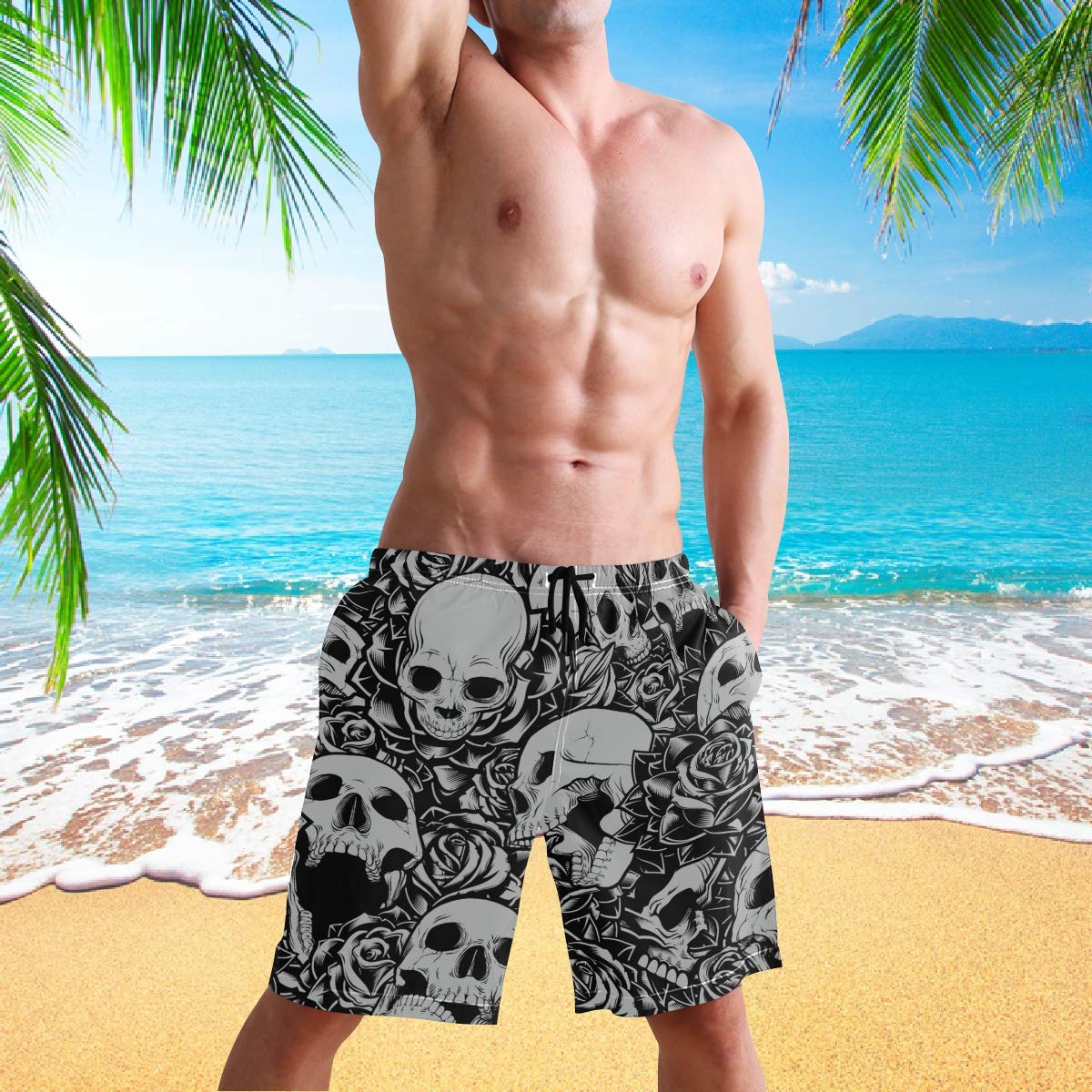 Visesunny Men's Quick Dry Swim Trunks - Stylish Beach Shorts for Swimming, Surfing & Summer Vacations | Perfect for Pool, Beach & Water Sports