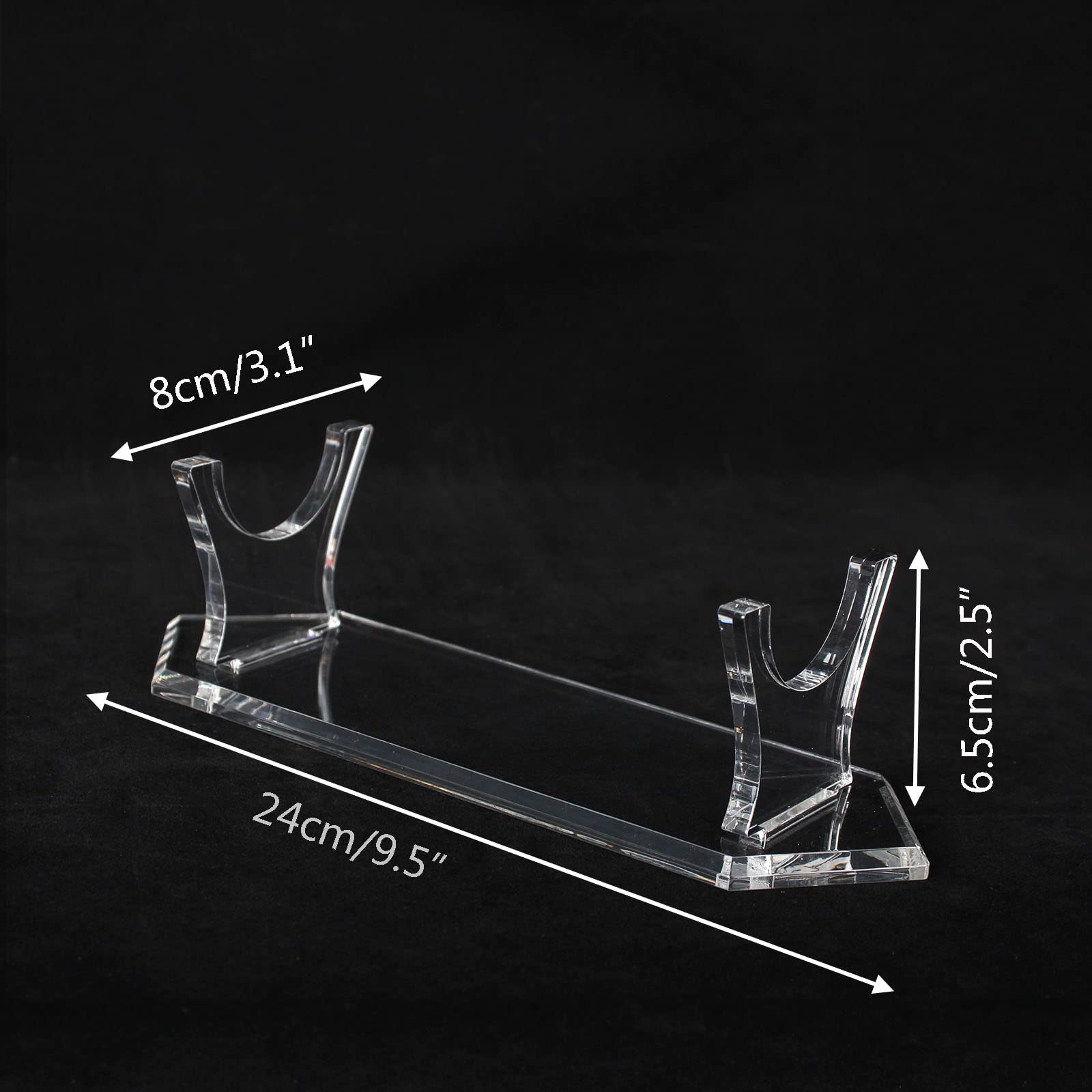 WANLIAN Clear Acrylic Lightsaber Stand - Display Case for Star Wars Collectibles - Perfect for Showcasing Lightsabers in Home Collections & Retail Displays