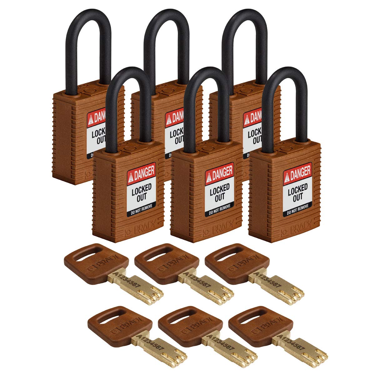 Brady SafeKey Lockout Padlock - 1.5