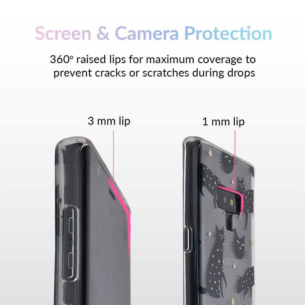 Black Cat Clear Samsung Galaxy Case - Protective Phone Cover for Galaxy S21/S22/S23 - Slim Scratch-Resistant Design - Perfect for Everyday Use & Gifts