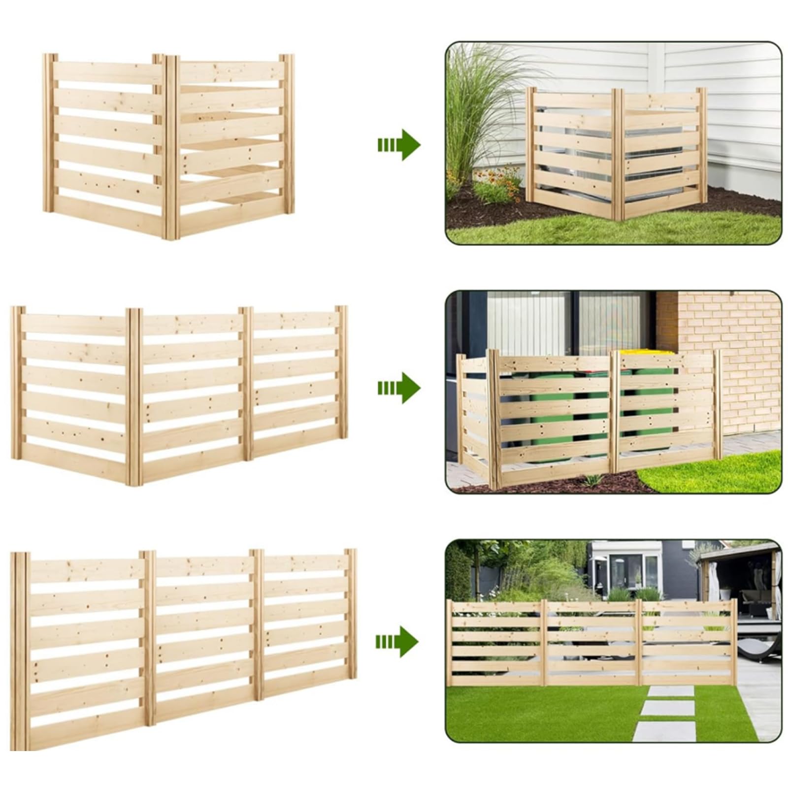 **Outdoor Privacy Screen for AC Units & Trash Cans - 36