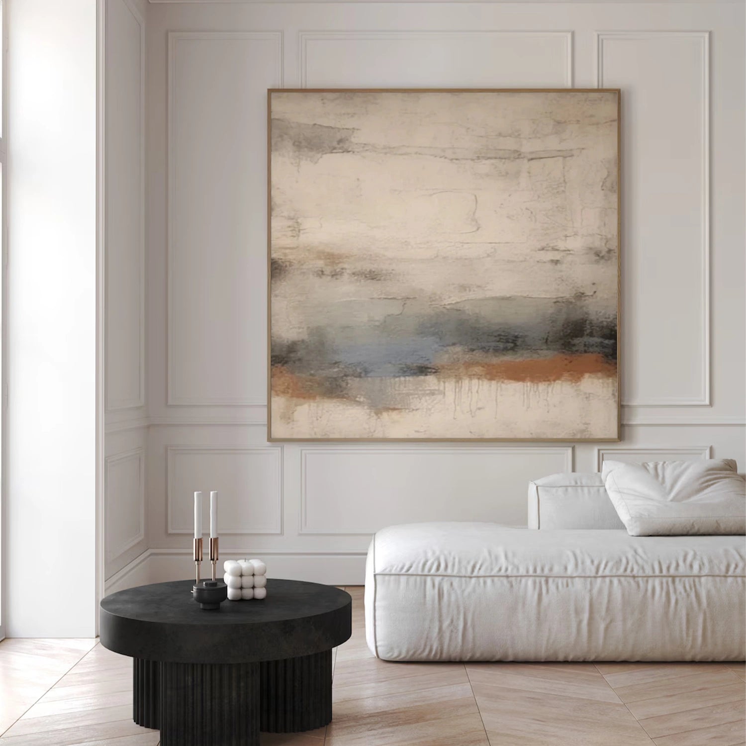 Abstract Tranquility Art Painting - Modern Wall Decor for Living Room, Bedroom & Office - Premium Canvas Print #WS300