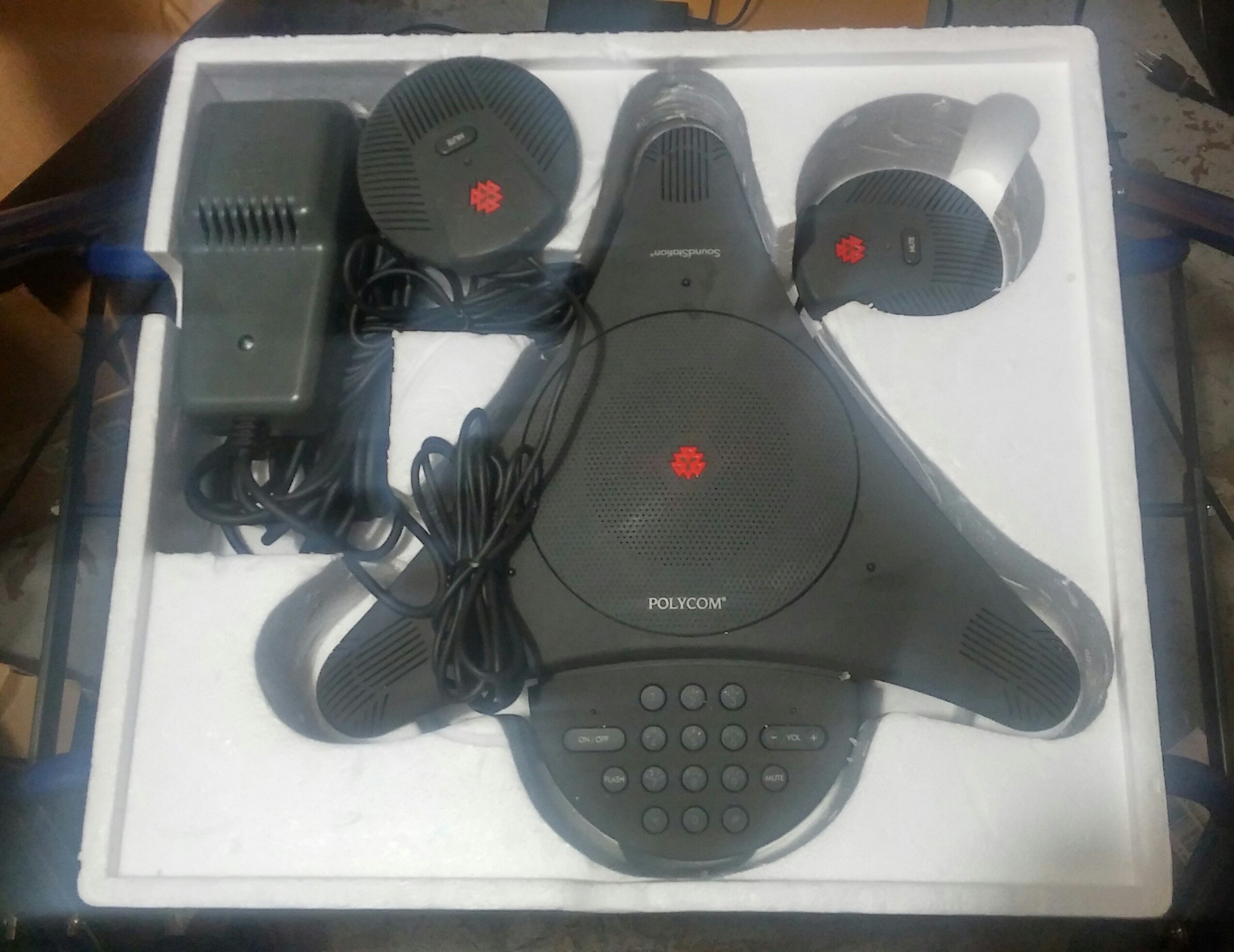 Polycom SoundStation2 Avaya 2490 Expandable Conference Phone with HD Audio - Ideal for Office Meetings, Conference Rooms & Remote Work