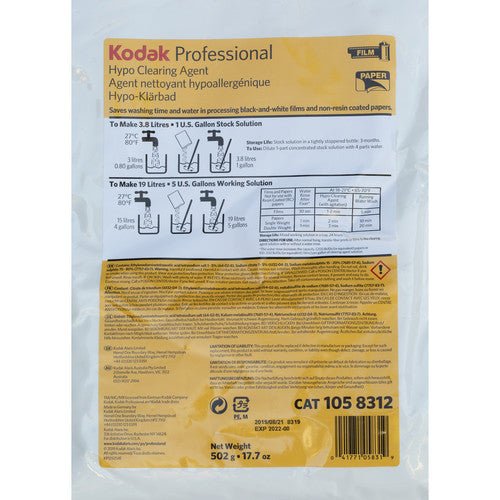 Kodak Professional Hypo Clearing Agent for Film & Photo Processing (Makes 5 Gallons) - 2019 Formula | Perfect for Darkroom, Photography Studios & Film Development