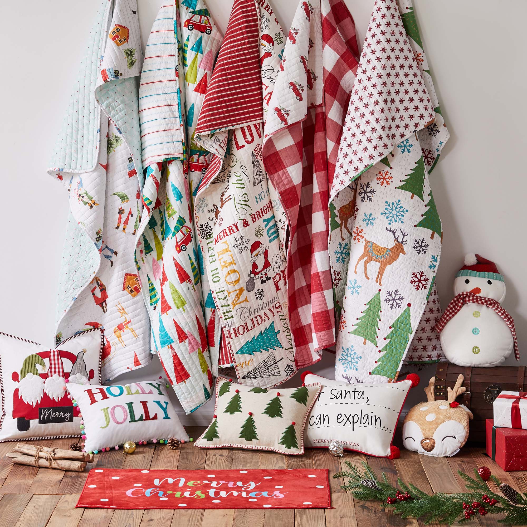 Gnome for the Holidays 3-Piece Toddler Bedding Set - Cute Christmas Themed Nursery Decor for Boys & Girls - Perfect for Winter Holidays & Cozy Bedtime