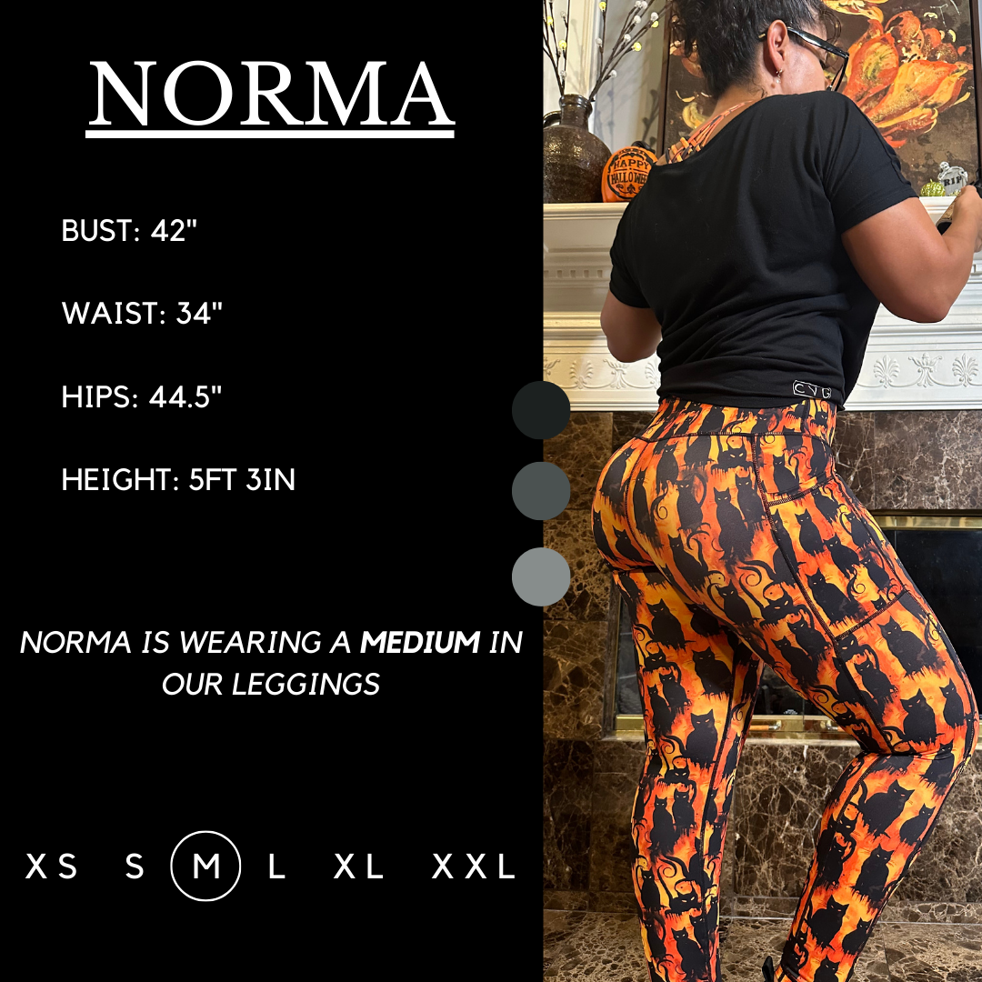 Funny Cat Print Leggings - Comfortable & Stretchy Women's Yoga Pants for Halloween, Cosplay & Everyday Wear
